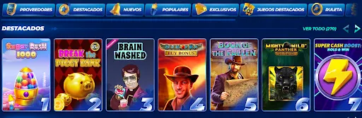 Selección de juegos de casino en línea disponibles en Bassbet