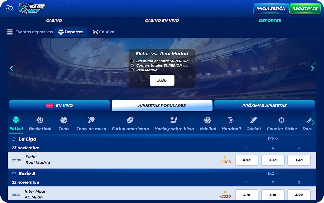 bassbet casino deportes